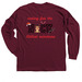 NICU Holiday shirt, a Maroon Classic Long Sleeve Tee (back-view)