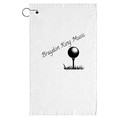 Braydon King Golf Towel, a White Golf Towel