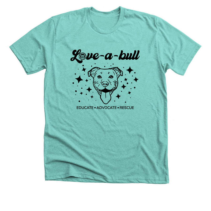Celebrate Pit Bull Awareness Month, a Heather Sea Green Premium Unisex Tee