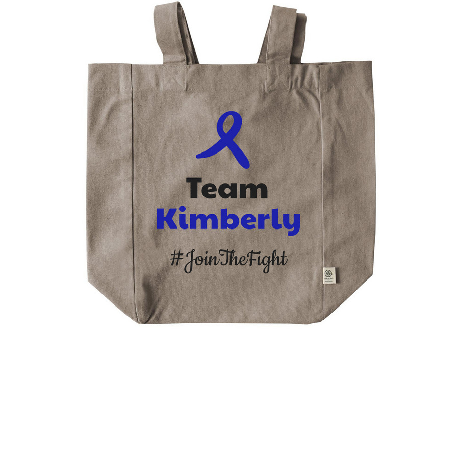 Team Kimberly tote, a Pumice Recycled Cotton Tote Bag