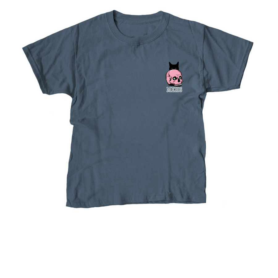 Black Cat Varsity Tee, a Indigo Youth Unisex Tee