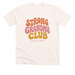 Strong Grandma Club, a Heather Natural Premium Unisex Tee