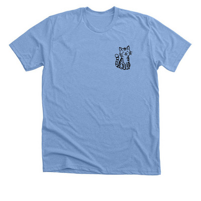 Adopted Is My Favorite Breed: Cat, a Heather Carolina Blue Premium Unisex Tee
