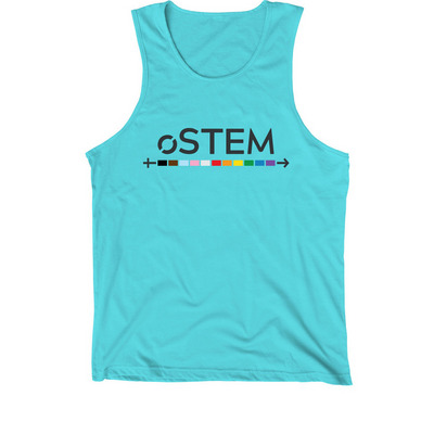 oSTEM Logo - Dark, a Teal Premium Cotton Tank