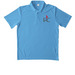 Front Left Pocket Side Polo, a Carolina Blue Unisex Performance Polo