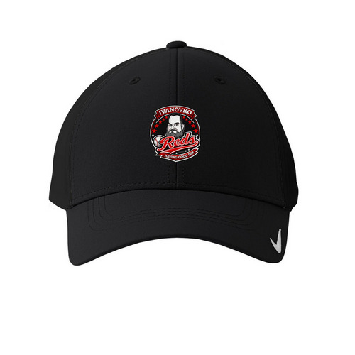 Ivanovko Reds '26 Hat, a Black Printed Nike Dri-FIT Legacy Performance Cap
