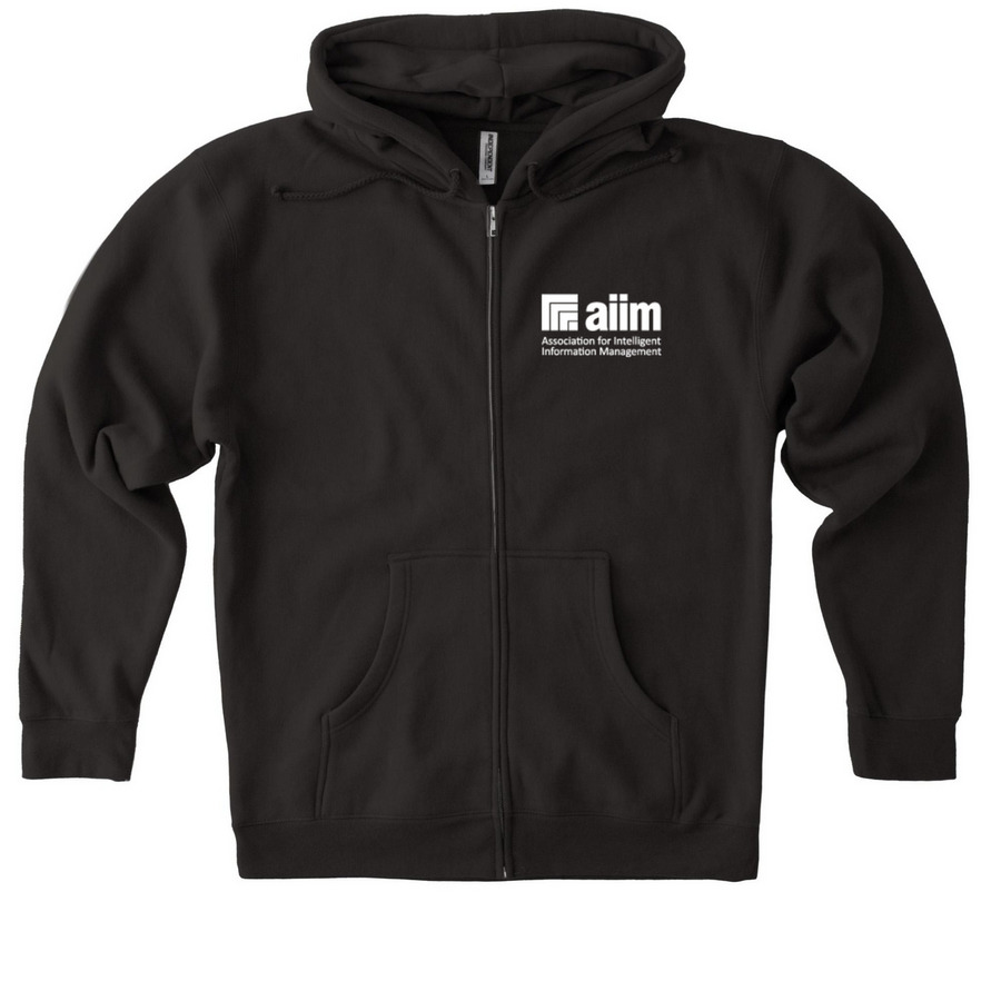 Tamer of Information Chaos Hoodie, a Black Heavyweight Zip Up Hoodie