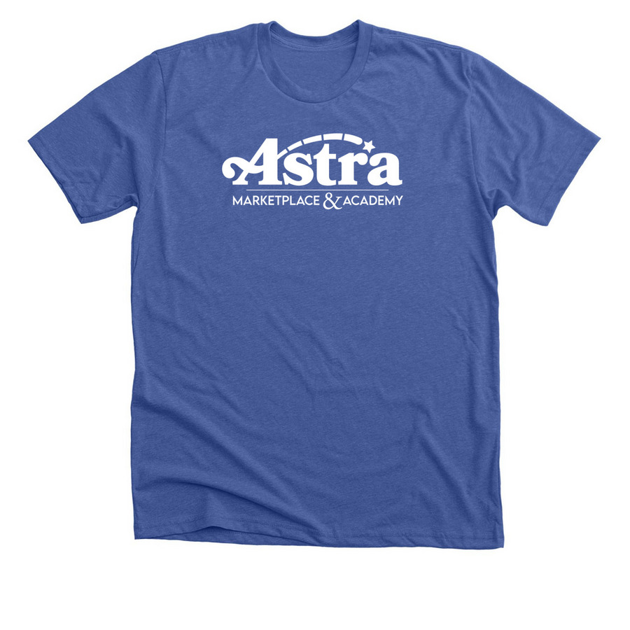 Marketplace & Academy Blue T-Shirt, a Solid True Royal Premium Unisex Tee