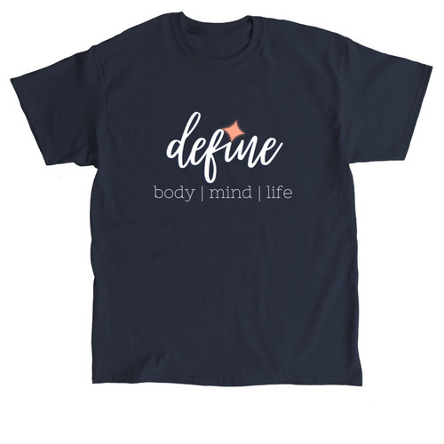 Define Blue Apparel, a Navy Classic Unisex Tee