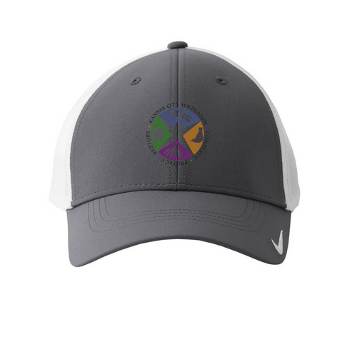 Kansas City WildLands Hat, a Dark Grey/ White Printed Nike Dri-FIT Legacy Performance Cap