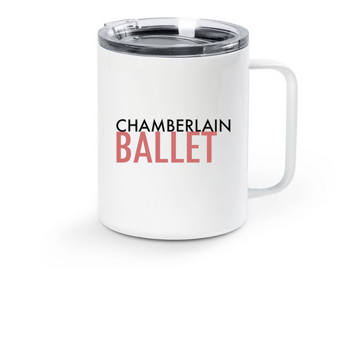 Insulated Travel Mug (Standard Logo, a White Stainless Steel Travel Mug