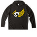 Bomb Wing Cartoon Performance Hoodie, a Black UV Performance Long Sleeve Hoodie