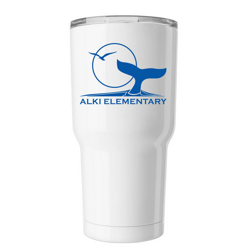 Classic Alki Elementary Tumbler, a White Insulated Tumbler