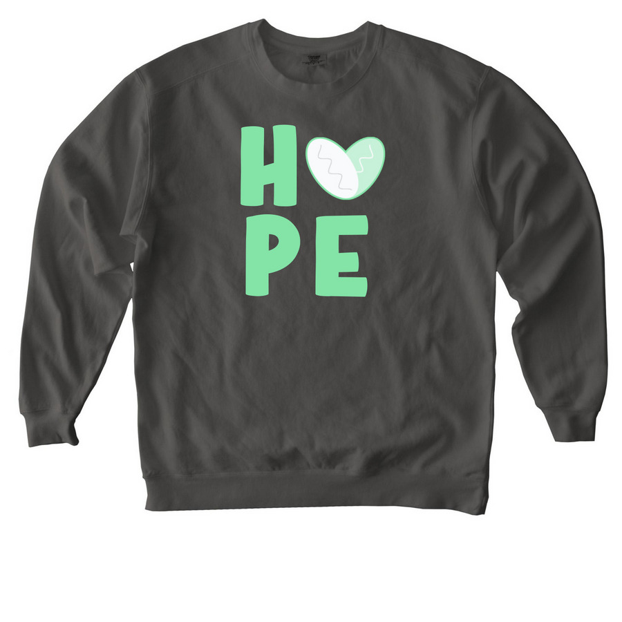 Heart of H?PE, a Pepper Comfort Colors Crewneck Sweatshirt