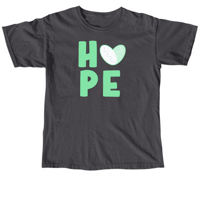 Heart of H?PE, a Graphite Comfort Colors Unisex Tee