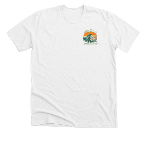 Hughes Beach Week 2026, a Solid White Blend Premium Unisex Tee