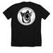 SSGRC | WHITE, a Solid Black Blend Premium Unisex Tee (back-view)