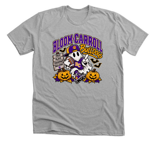 Bloom Carroll Halloween Shirt, a Athletic Heather Premium Unisex Tee