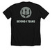 BTT Silver logo, a Solid Black Blend Premium Unisex Tee (back-view)