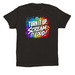Turn It Up., a Black Premium Cotton Tee