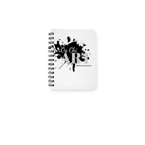 Exclusive Art Supplies!, a White Spiral Notebook