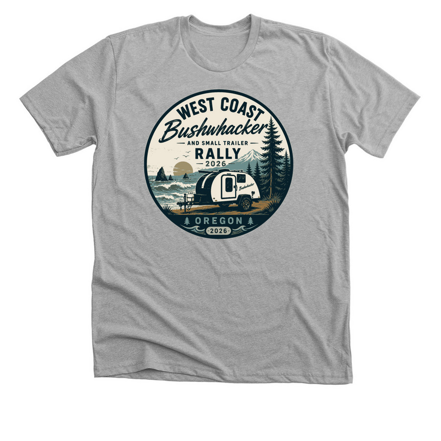 2026 PNW Rally - Large Logo, a Athletic Heather Premium Unisex Tee