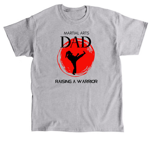 Martial Arts Girl Dads, a Sport Grey Classic Unisex Tee