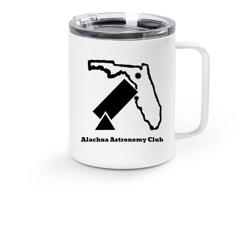 AAC Club Logo, a White Stainless Steel Travel Mug