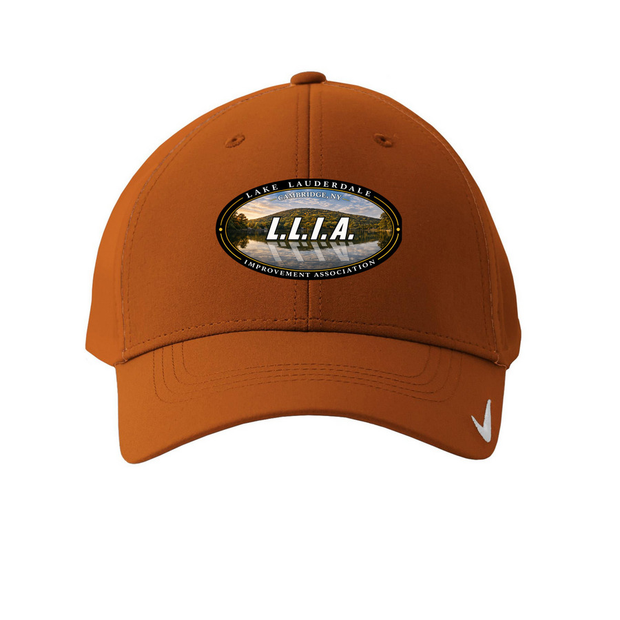 Lake Lauderdale Improvement Association Hat, a Desert Orange Printed Nike Dri-FIT Legacy Performance Cap
