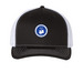 Official AuxComm Cap, a Black/ White Printed Five-Panel Trucker Cap