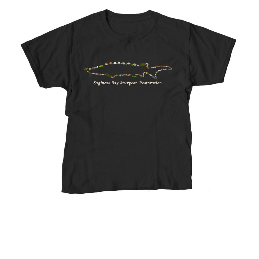 Rock Collection Sturgeon Shirts, a Black Youth Unisex Tee
