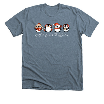 newpath penguins, a Heather Slate Premium Unisex Tee