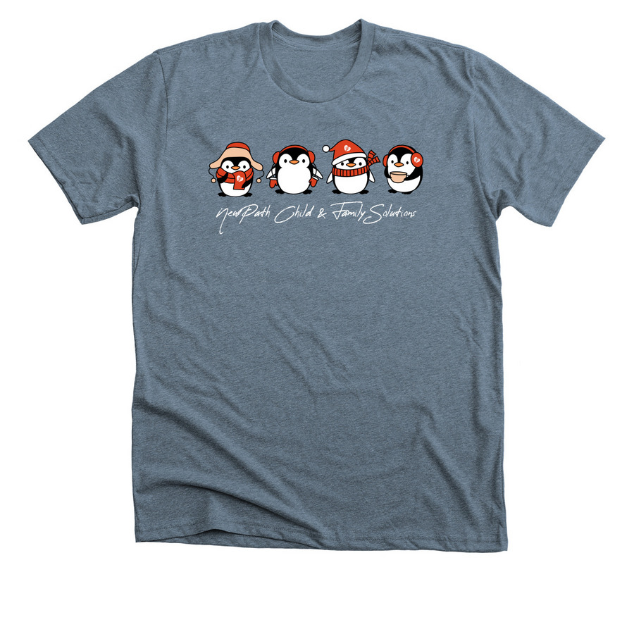 newpath penguins, a Heather Slate Premium Unisex Tee
