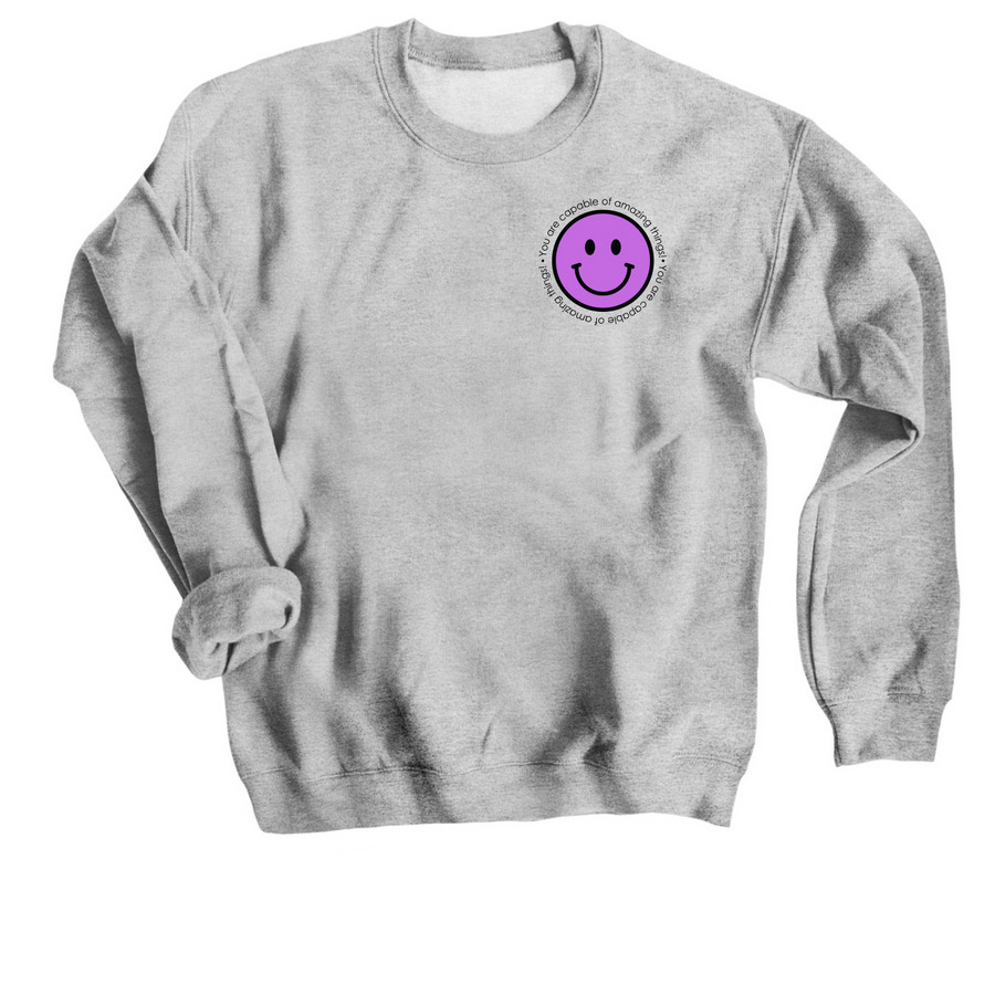 YOU ARE Affirmation Collection!, a Sport Grey Crewneck Sweatshirt