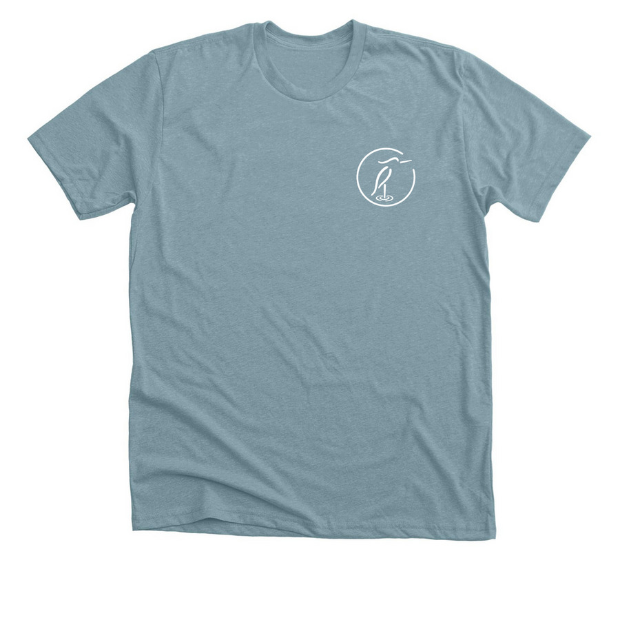 Heritage Collection Shirts, a Heather Blue Lagoon Premium Unisex Tee