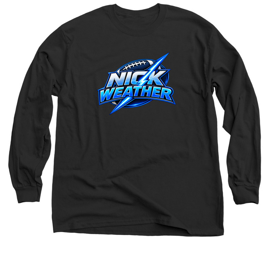 football, a Black Classic Long Sleeve Tee