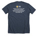 Special Hope Network, a Heather Midnight Navy Premium Unisex Tee (back-view)