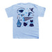3rd Grade Cheer Team Shirt, a Light Blue Youth Unisex Tee (back-view)