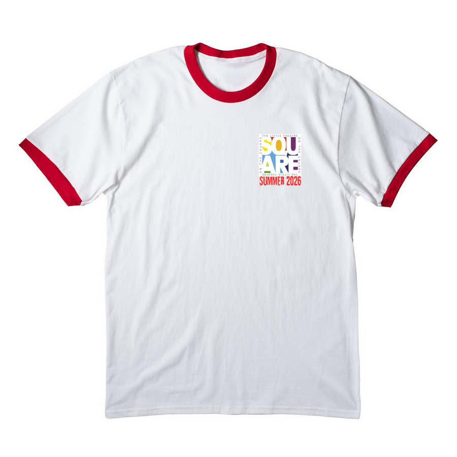 SUDDENLY, SEYMOUR, a White/ Red Cotton Ringer Tee
