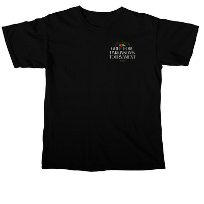 Club Parkies Tournament Swag, a Black Comfort Colors Unisex Tee