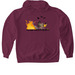 PCP Fire Season Hoodie, a Maroon Gildan Softstyle Pullover Hoodie
