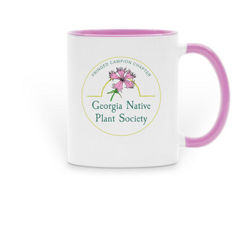 Fringed Campion Logo Mug!, a Pink Two-Tone Ceramic Mug