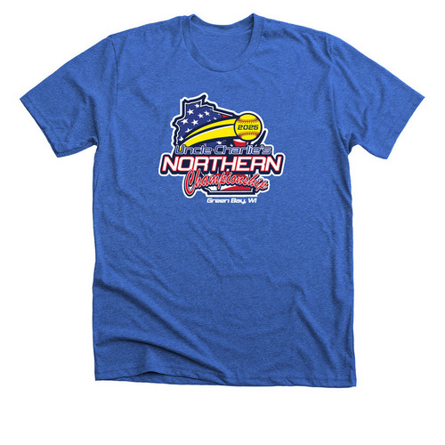 Uncle Charlie's Northern Championship, a Heather True Royal Premium Unisex Tee