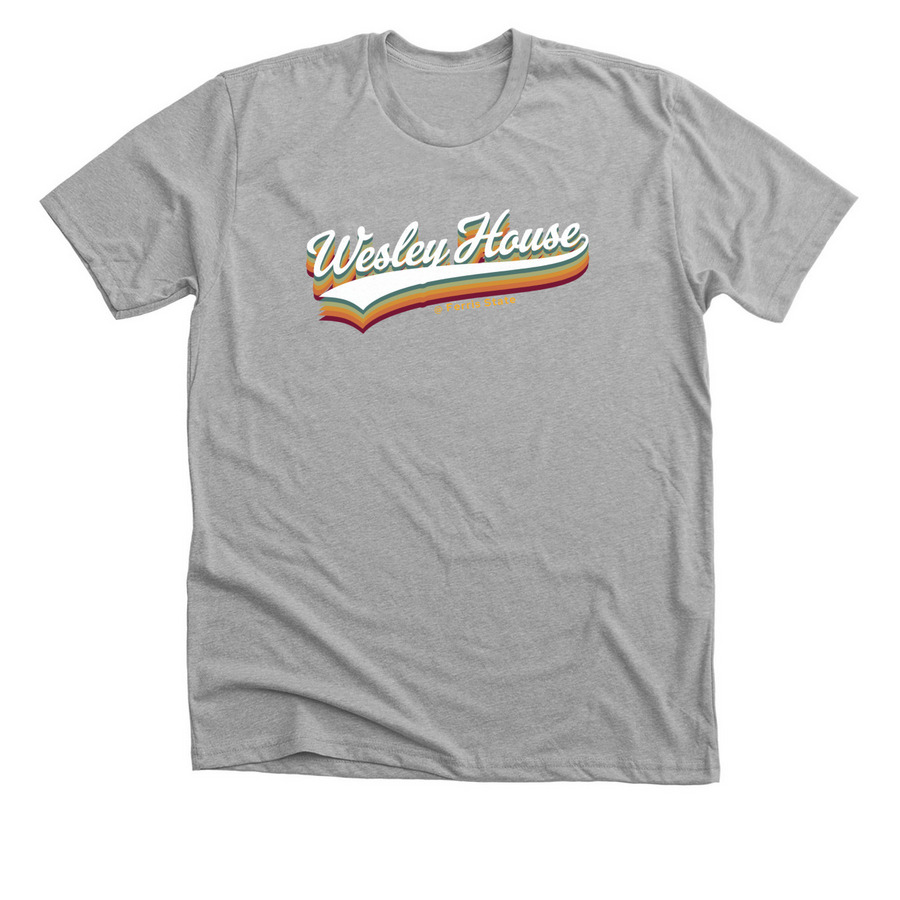 2026 Ferris State Wesley House, a Athletic Heather Premium Unisex Tee