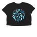 Everything Ocean Classic Crop, a Black Women?s Flowy Cropped Tee (back-view)