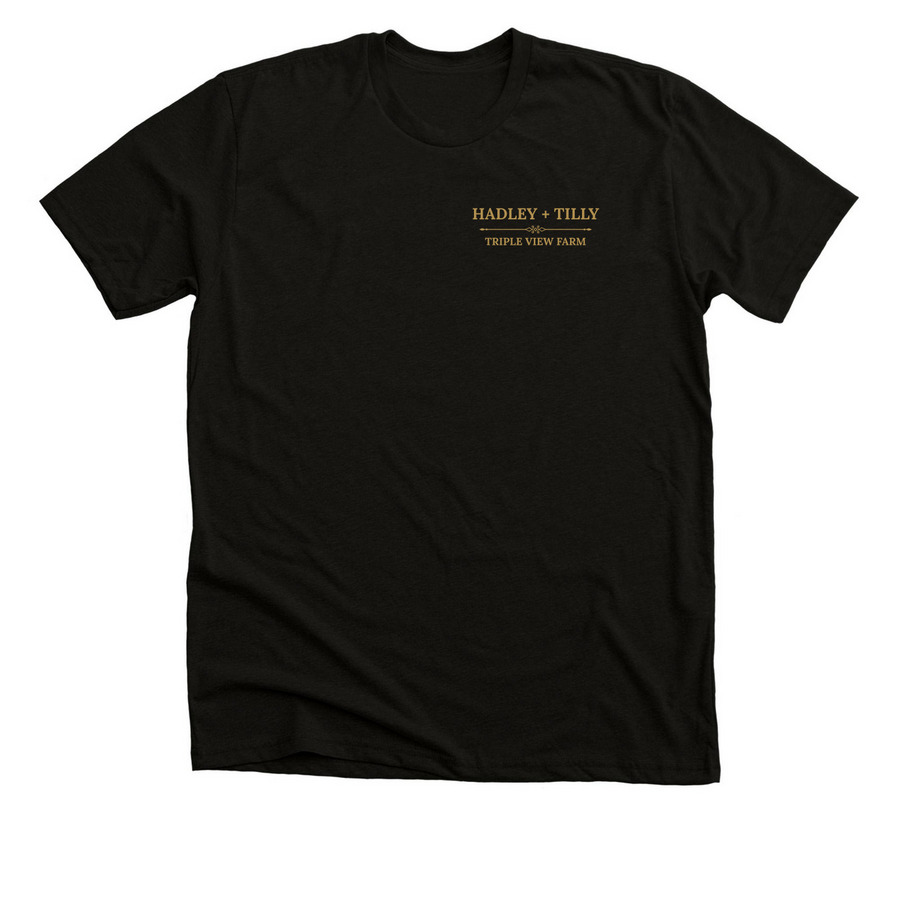 Hadley + Tilly | TVF Equestrian Team Apparel, a Black Heather Premium Unisex Tee