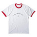 outlaw billionaires ?, a White/ Red Cotton Ringer Tee