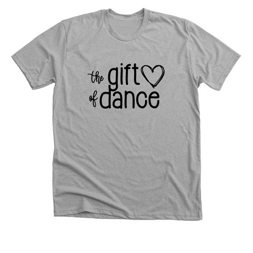Fall 2026 Gift of Dance Merch, a Athletic Heather Premium Unisex Tee