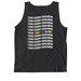 Love Every Neighbor - Dark '26, a Black Comfort Colors Tank Top (back-view)