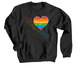 BE YOU CACS PRIDE, WHITE LETTERS, a Black Crewneck Sweatshirt